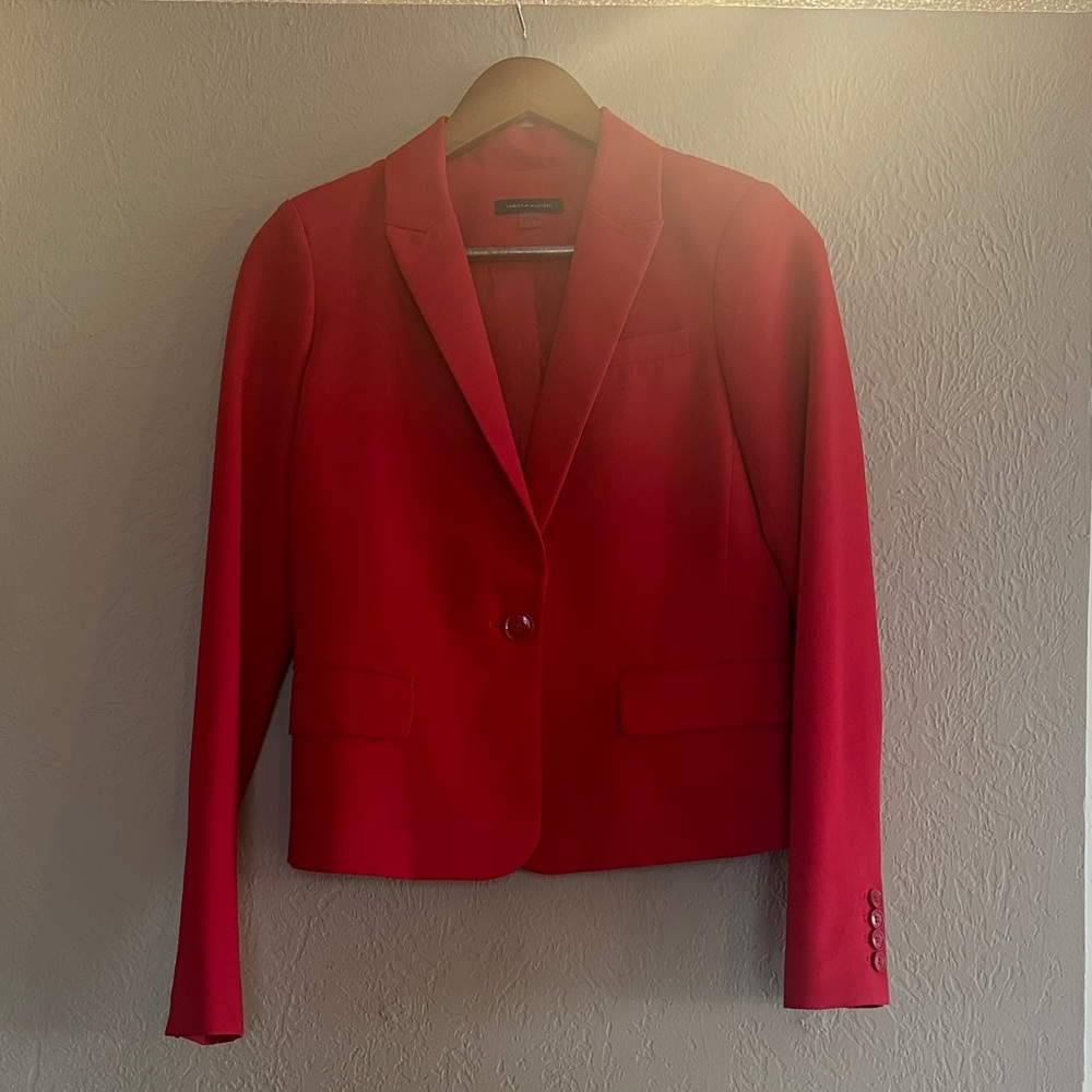 Tommy Hilfiger Vibrant Red Women's Blazer
